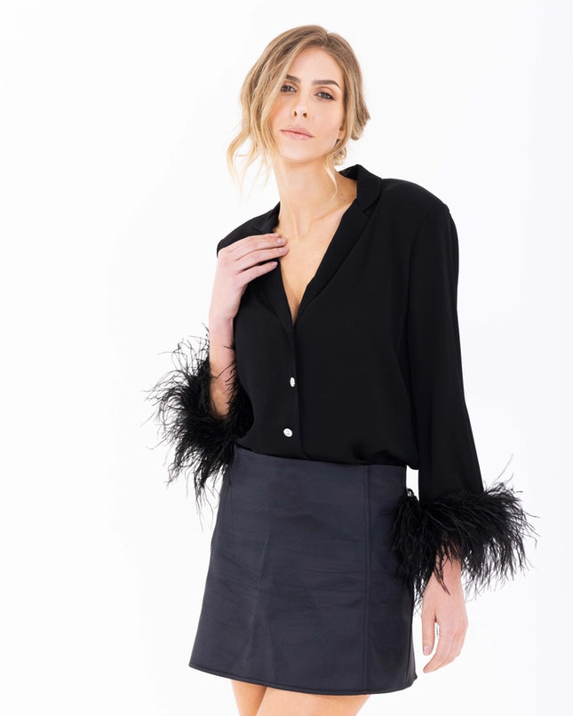 Black Iris-SHIRT-Giulia De Leonardi Couture-Urbanheer