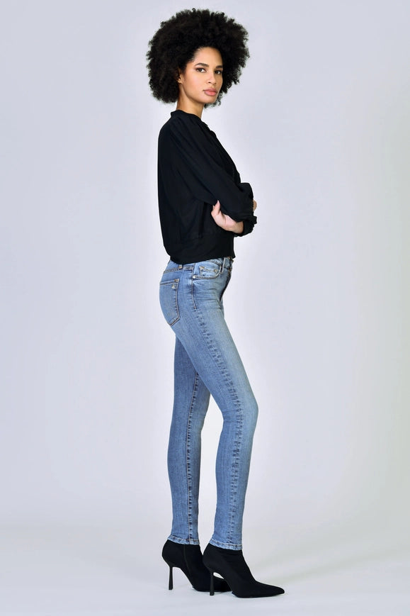 Gisele High Rise Skinny - Broken Wings-Jeans-Black Orchid Denim-Urbanheer