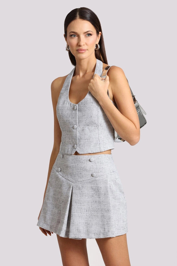 Tweed Halter Vest-Vests-Avec Les Filles-Urbanheer