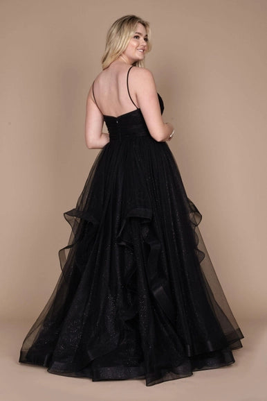 Dylan & Davids Long Formal Ball Gown-Dylan & Davids-Black-10-Urbanheer