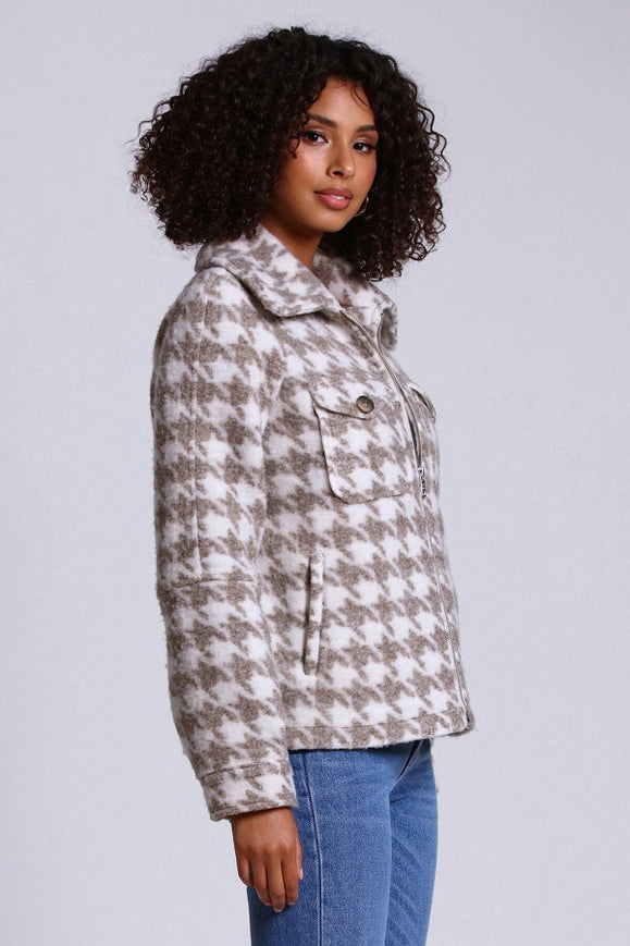 Printed Zip-Front Jacket-Jacket-Avec Les Filles-Urbanheer