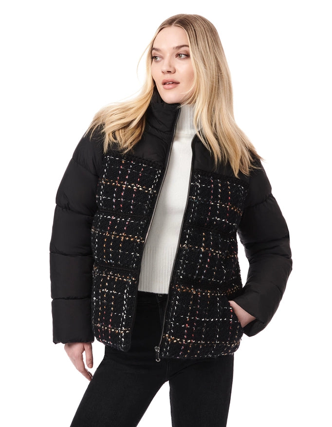 Mix Media Puffer Jacket-JACKET-Bernardo-Urbanheer