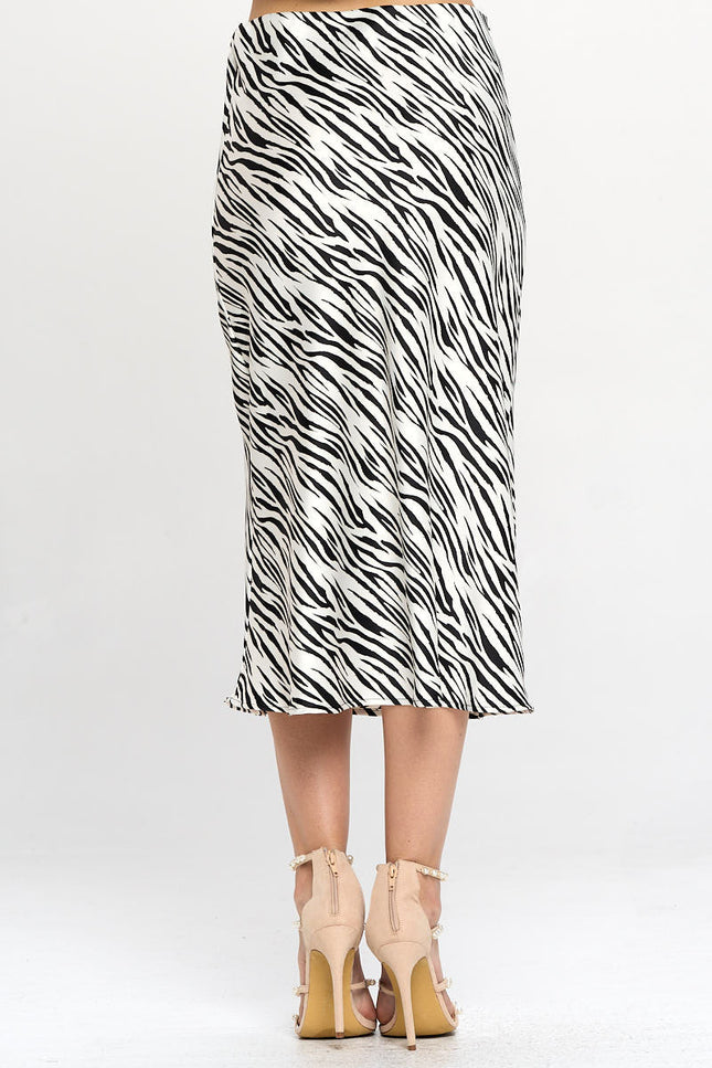 Zebra Print Midi Skirt-3