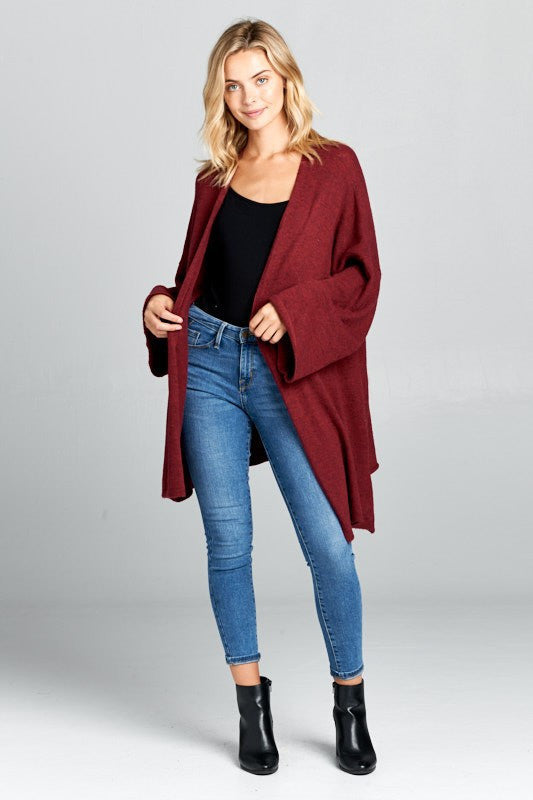 Extra Soft Oversize Open Front Kimono Cardigan-1