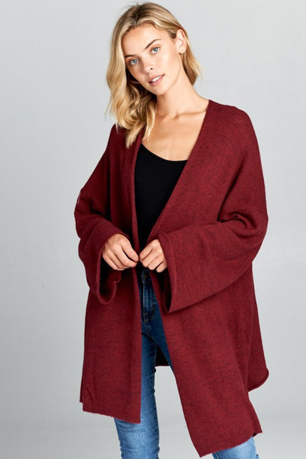 Extra Soft Oversize Open Front Kimono Cardigan-0