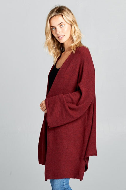 Extra Soft Oversize Open Front Kimono Cardigan-4