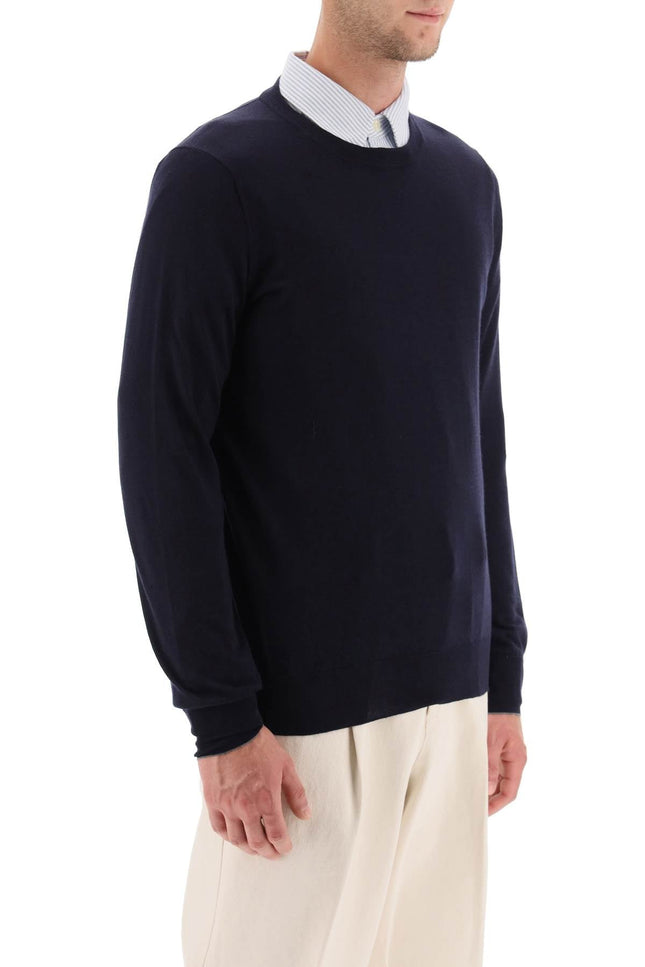 Fine Wool-Cashmere Sweater - Blue