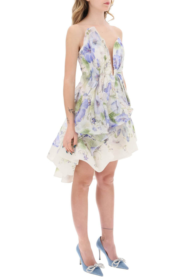 Floral Draped Nature-Inspired Dress