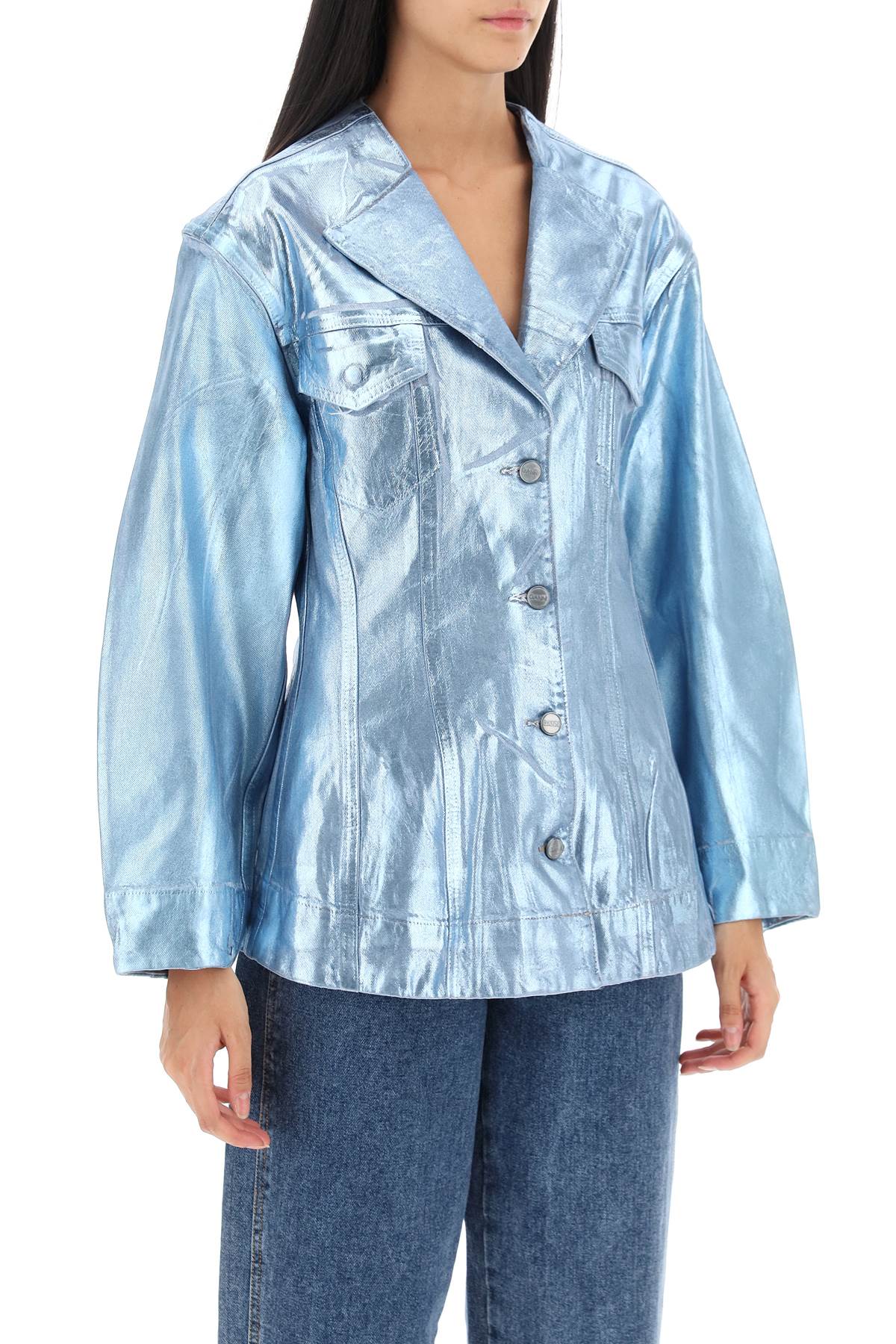 Foil Denim Jacket - Light Blue