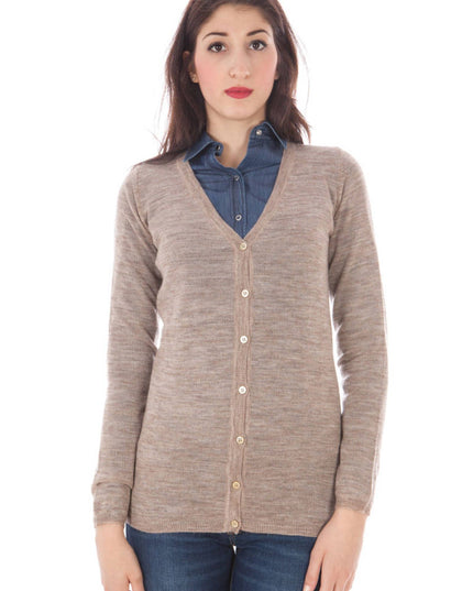 FRED PERRY CARDIGAN WOMAN BEIGE-Maglie-FRED PERRY-BEIGE-M-Urbanheer