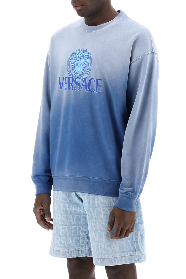 "Gradient Medusa Sweatshirt - Blue