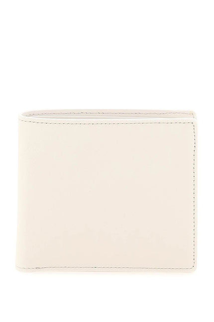 Grained Leather Bi-Fold Wallet