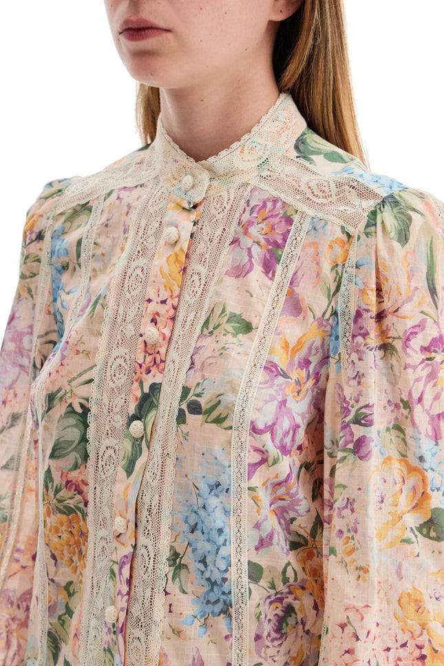 Halliday Lace-Trimmed Shirt - Multicolor