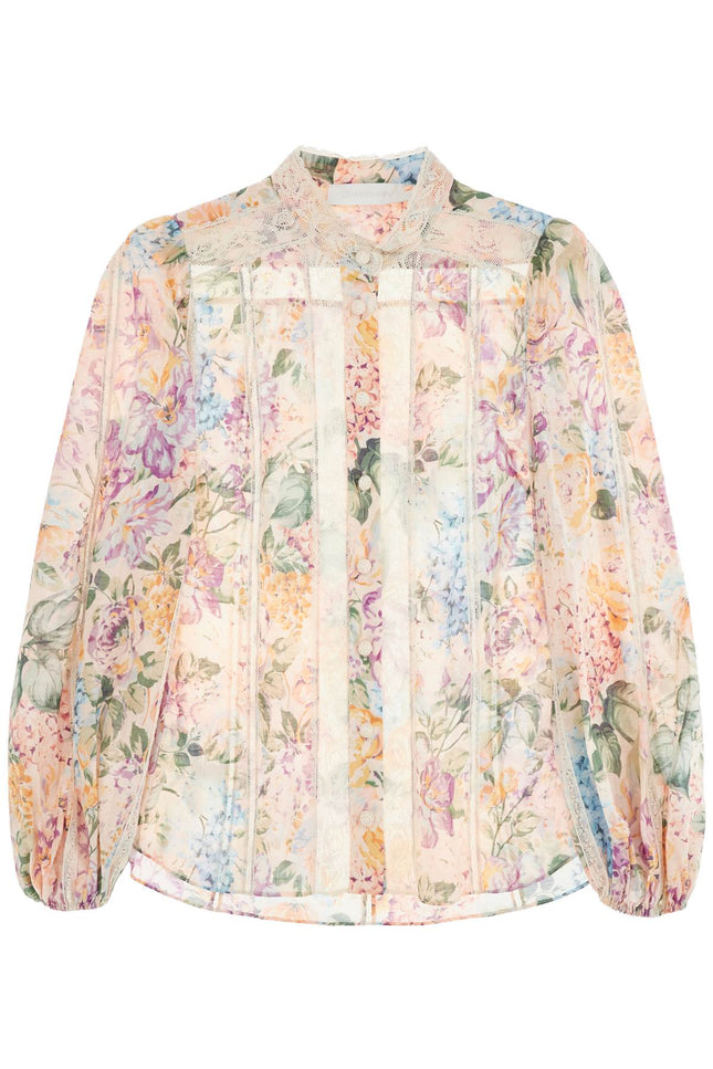 Halliday Lace-Trimmed Shirt - Multicolor