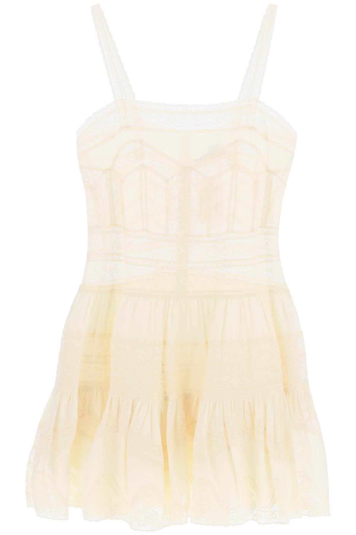 Halliday Mini Dress With Lace Detail