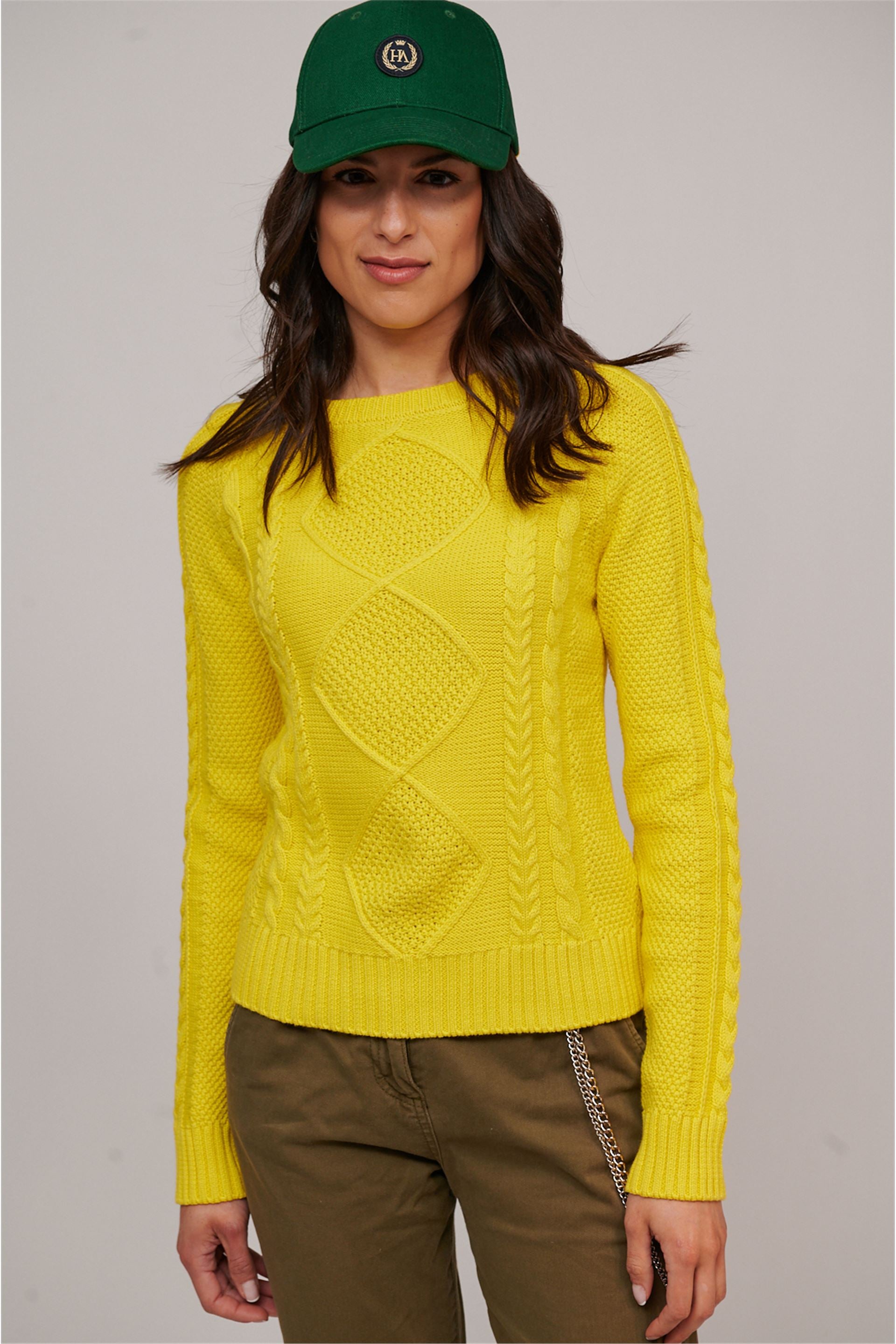 Hannah Luxury Cotton Women Sweater-Clothing - Women-Henry Arroway-Yellow-XS-Urbanheer