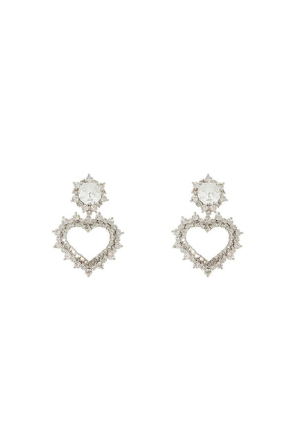 heart-shaped dangling earrings