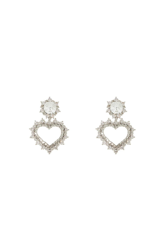 heart-shaped dangling earrings