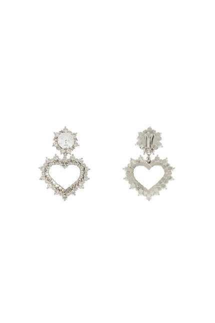 heart-shaped dangling earrings