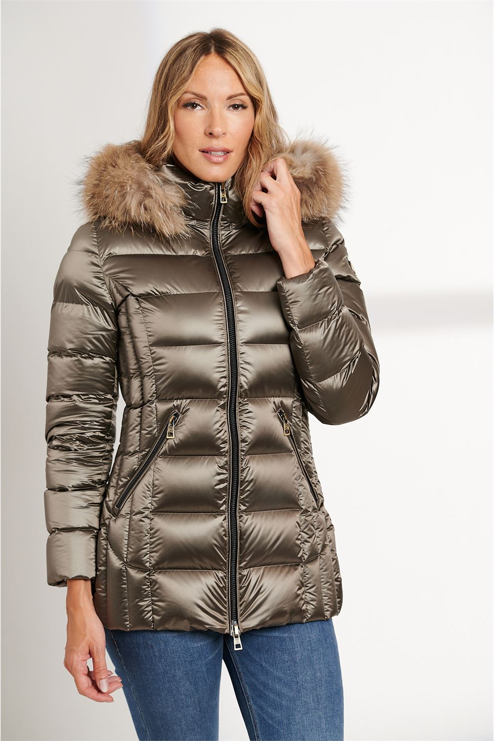 Henry Arroway Helena Women Puffer Jacket-Clothing - Women-Henry Arroway-Taupe-S-Urbanheer