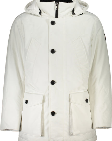 HUGO BOSS MEN'S WHITE JACKET-Giubbotti e piumini-HUGO BOSS-Urbanheer