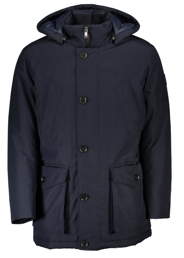 HUGO BOSS MEN'S BLUE JACKET-Giubbotti e piumini-HUGO BOSS-Urbanheer