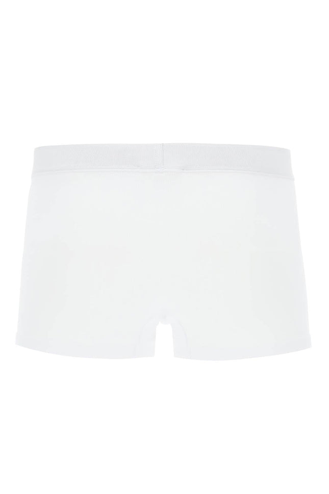 Intimate Boxer Shorts With Logo Band - White