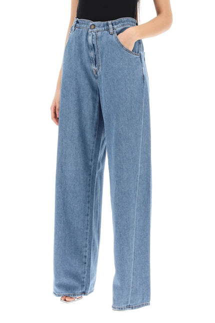 Iris Paper Bag Jeans - Light Blue