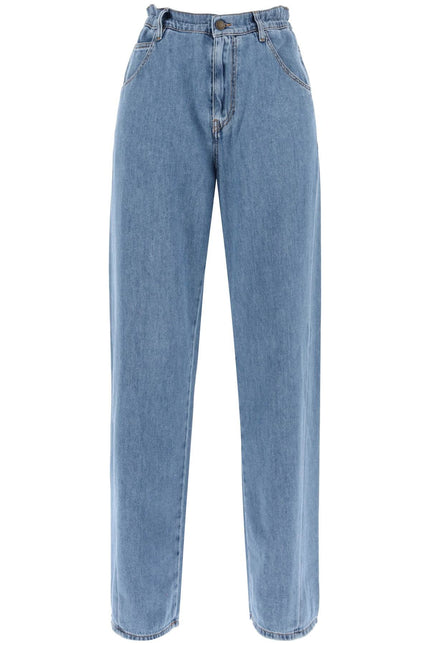 Iris Paper Bag Jeans - Light Blue