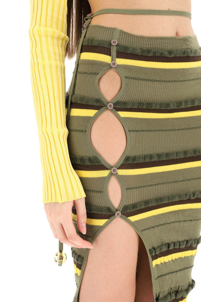 'La Maille Concha' Midi Skirt