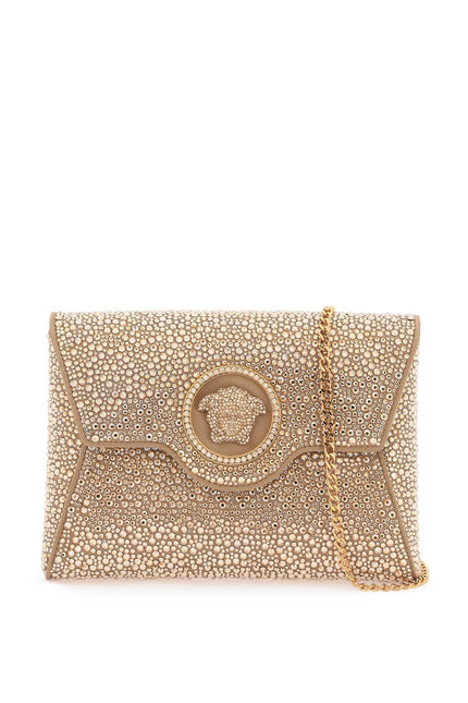 La Medusa Envelope Clutch With Crystals