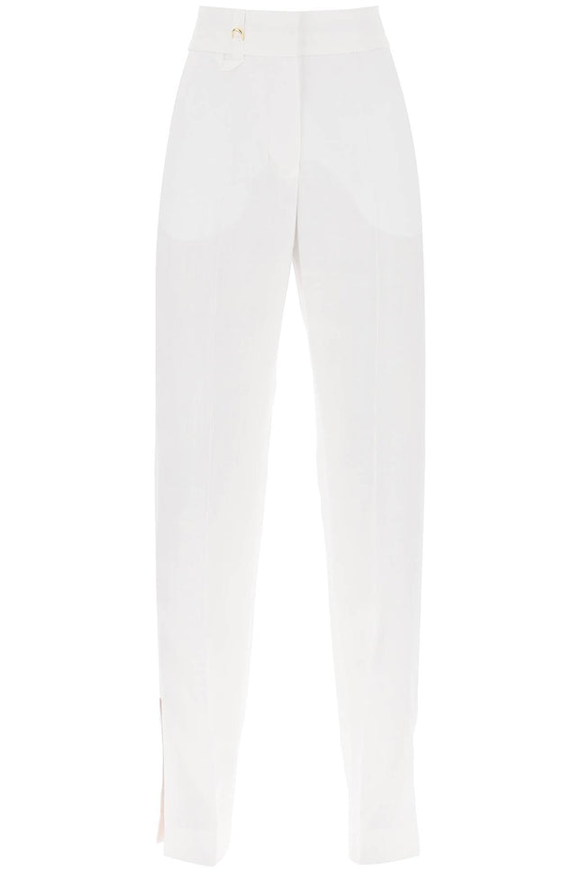 'Le Pantalon Tibau' Slit Pants - White