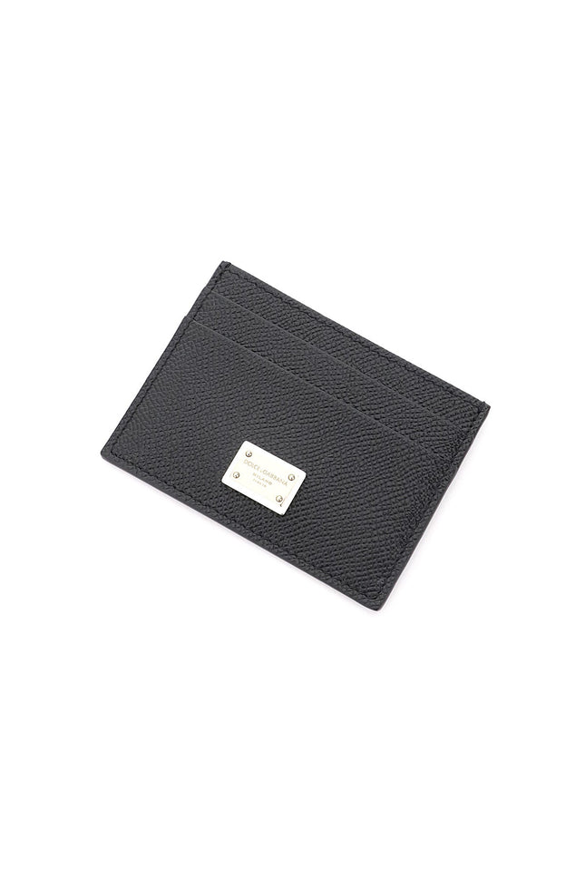 Leather Card Holder With Logo Plaque