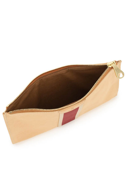 Leather Pouch With Ribbon