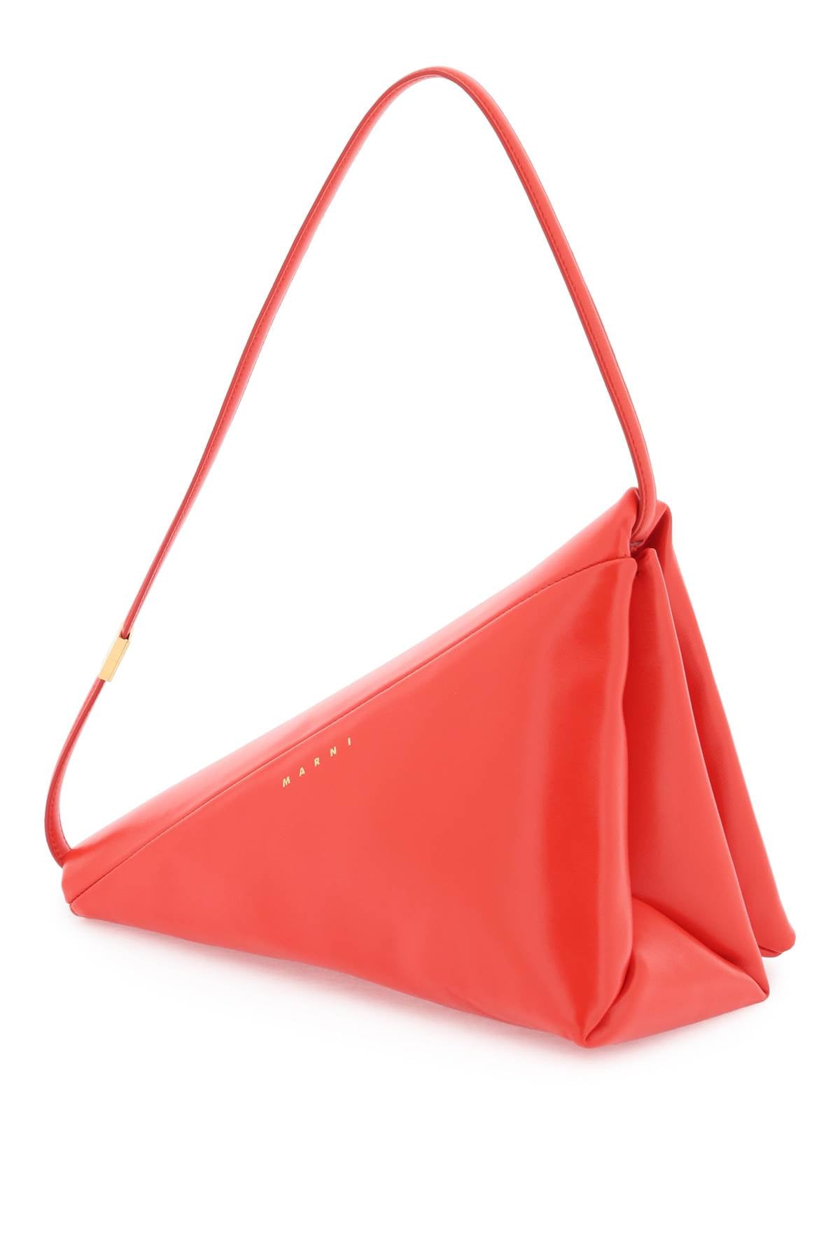 Leather Prisma Triangle Bag