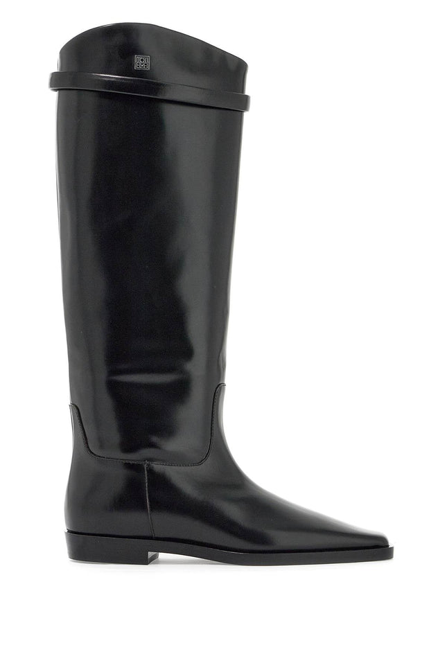 Leather Riding Boot - Black
