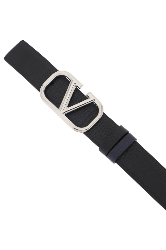 Leather Vlogo Signature Reversible Belt