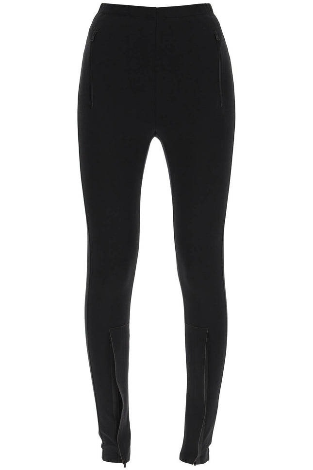 leggins with zip cuffs - Black