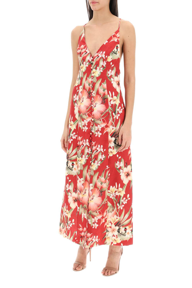 Lexi Floral Slip Dress - Red