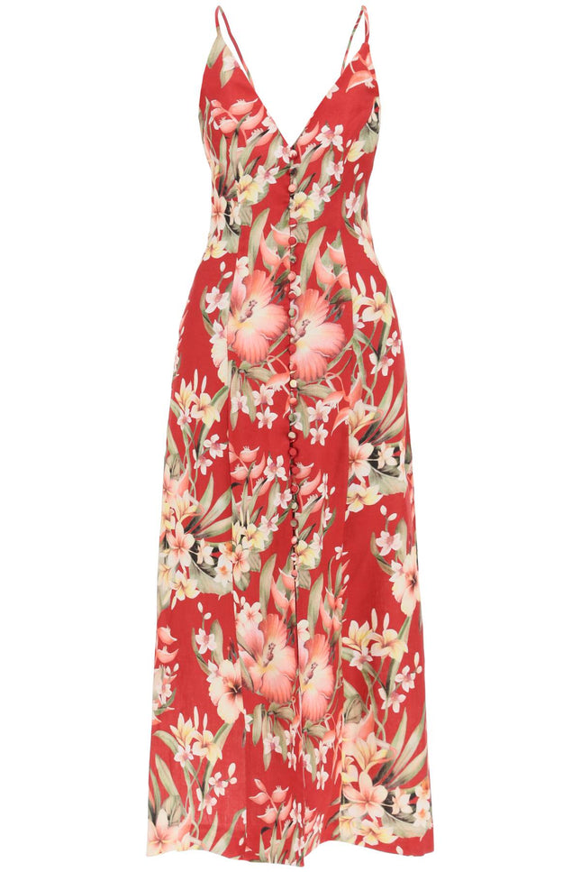 Lexi Floral Slip Dress - Red