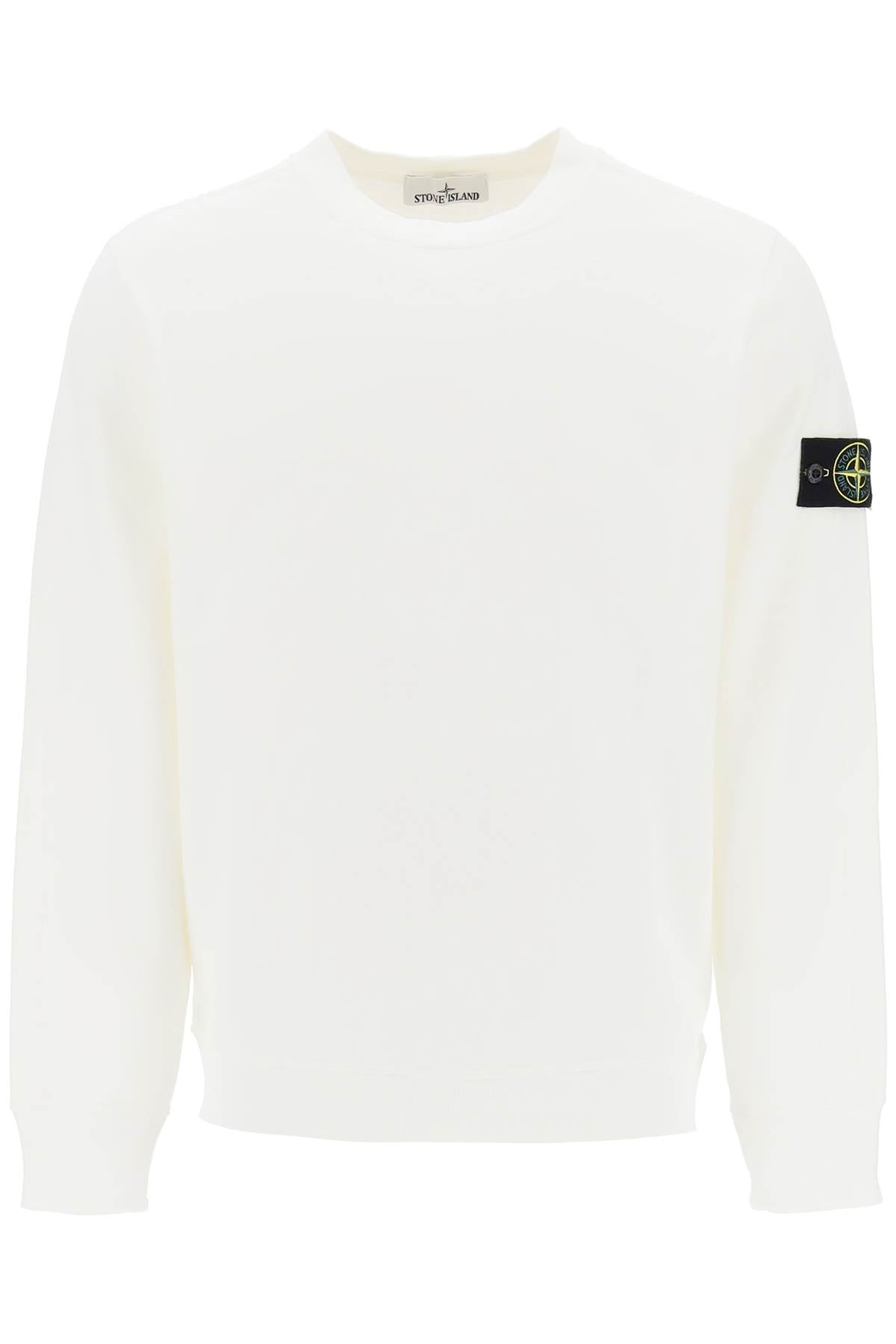 Light Sweatshirt With Logo Badge - White