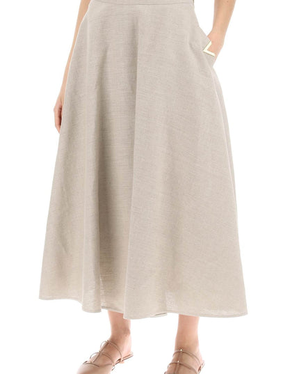 Linen Canvas Skirt For Women