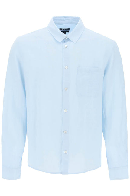 Linen Cassel Shirt For - Light Blue
