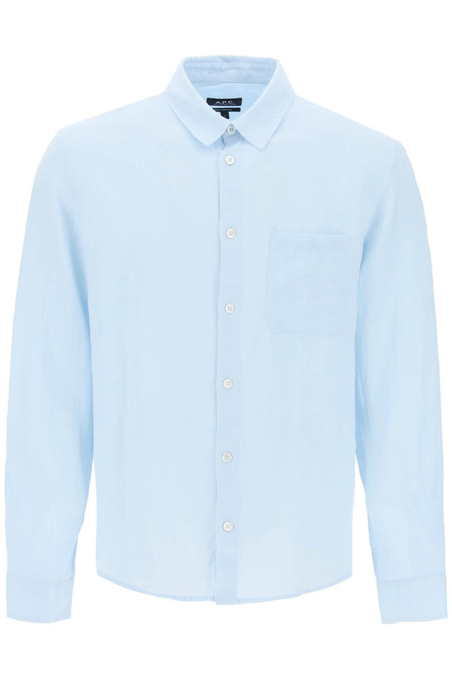 Linen Cassel Shirt For - Light Blue