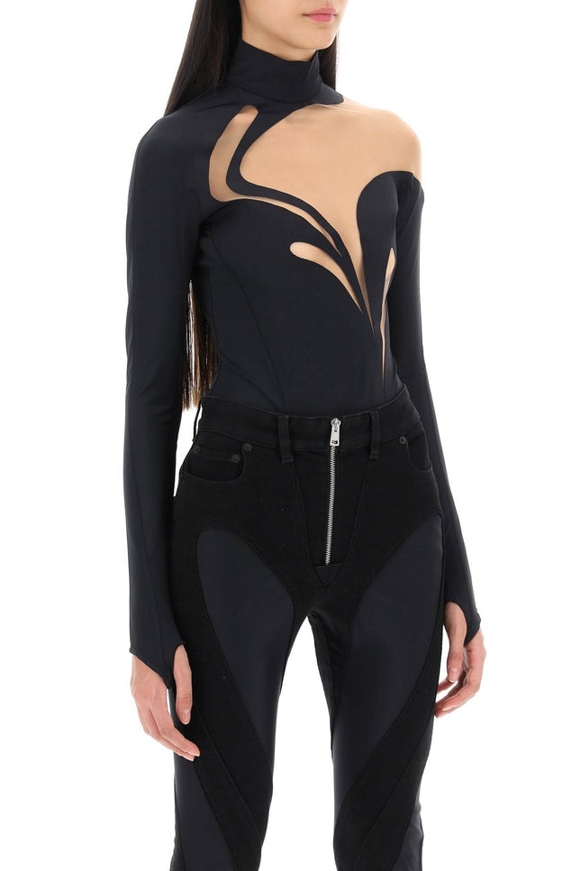 Long-Sleeved Swirly Bodysuit