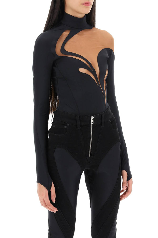 Long-Sleeved Swirly Bodysuit