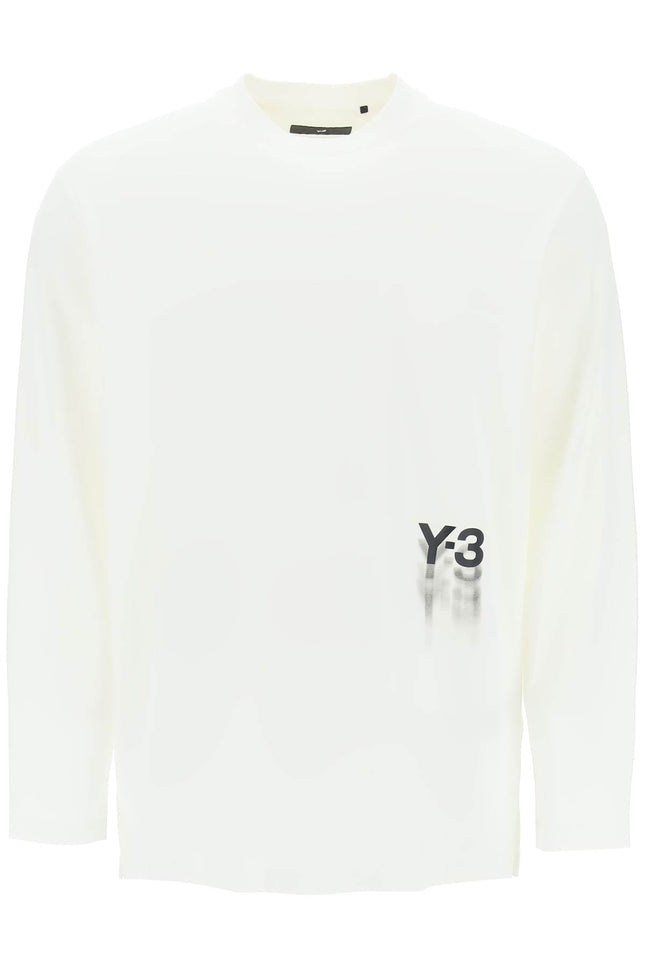 Long-Sleeved T-Shirt With Logo Print - White