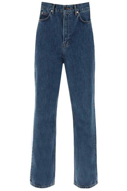 Low-Waisted Loose Fit Jeans - Blue