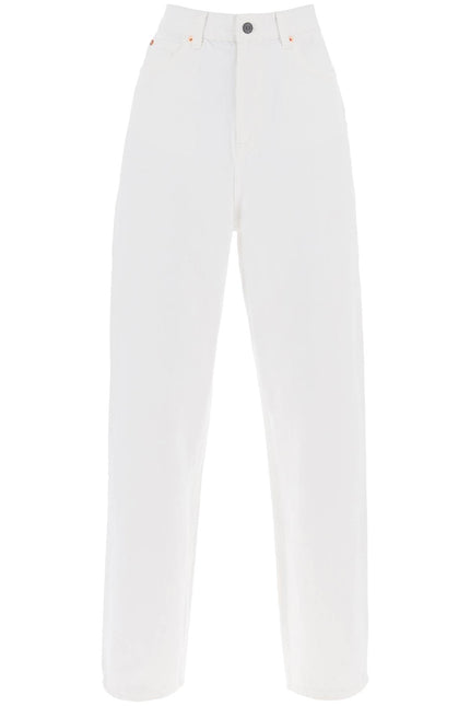 Low-Waisted Loose Fit Jeans - White