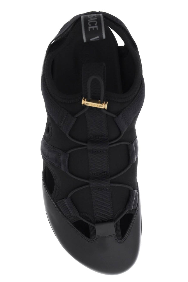 Medusa Track Sandals - Black